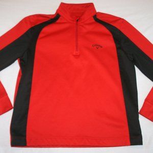 Callaway Golf Sweatshirt 1/2 Zip Pullover Cold Weather Men L Red
